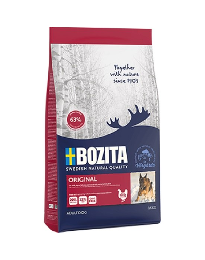 BOZITA Original Hrana uscata pentru caini cu activitate normala, cu pui 3,5 kg