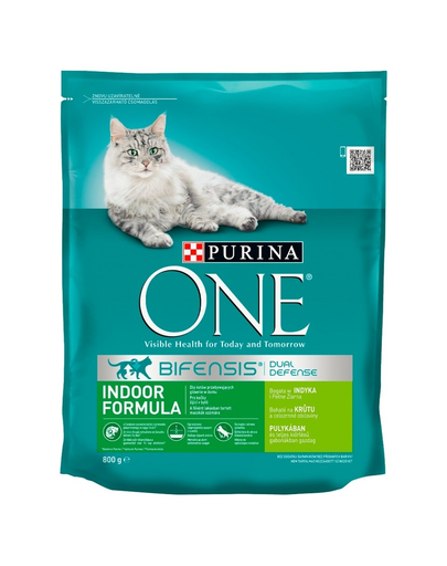 PURINA ONE INDOOR Hrana uscata pentru pisici de interior, bogata in curcan 800 g