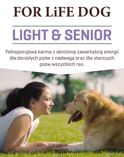 FITMIN For Life Hrana uscata caini seniori/supraponderali, cu carne de pasare 15 Kg