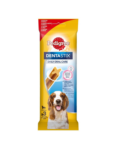 PEDIGREE Dentastix Recompensa dentara caini rasa medie 4x77 g