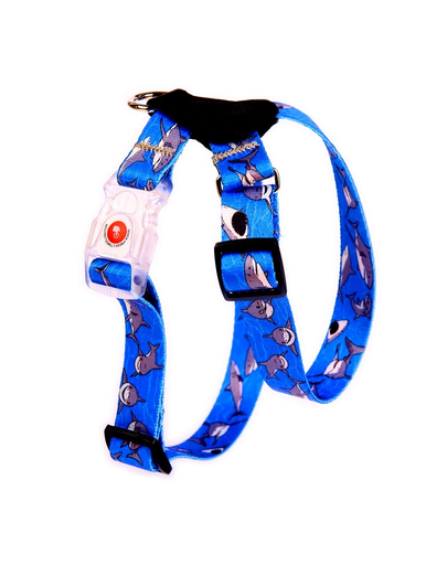 FERA Ham pentru caini LED Shark 20mm/36-60 cm