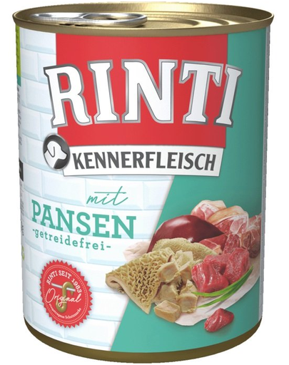 RINTI Kennerfleisch Hrana umeda pentru caini adulti, cu rumen 800 gr
