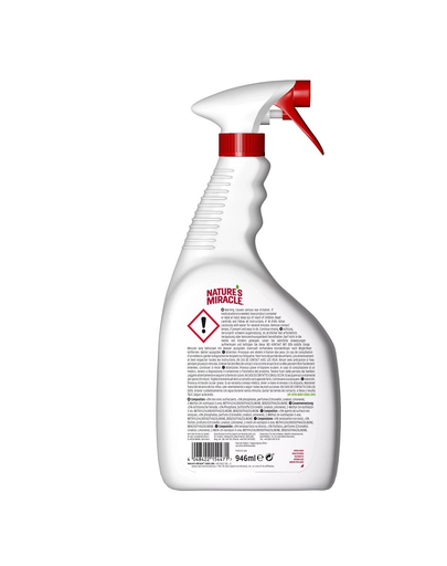 NATURE'S MIRACLE Urine Stain&Odour Remover Dog Spray impotriva petelor si miorsurilor, caine 946 ml