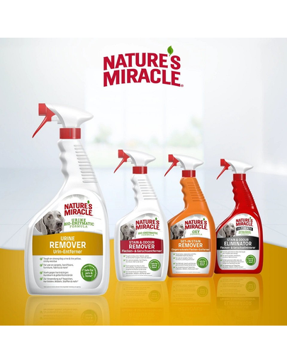 NATURE'S MIRACLE Urine Stain&Odour Remover Dog Spray impotriva petelor si miorsurilor, caine 946 ml