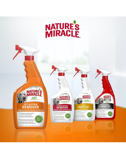 NATURE'S MIRACLE SET-IN OXY Stain&Odour Remover Dog Spray impotriva petelor si mirosurilor, caini 709 ml