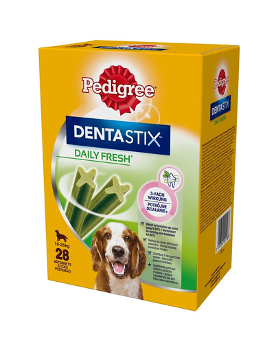 PEDIGREE DentaStix Daily Fresh recompense caini talie medie, cu pui 16x180g