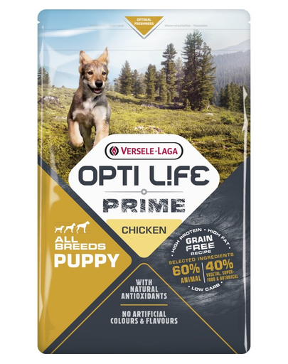 VERSELE-LAGA Opti Life Prime Puppy Chicken Hrana uscata pentru catei, cu pui 2,5 kg 