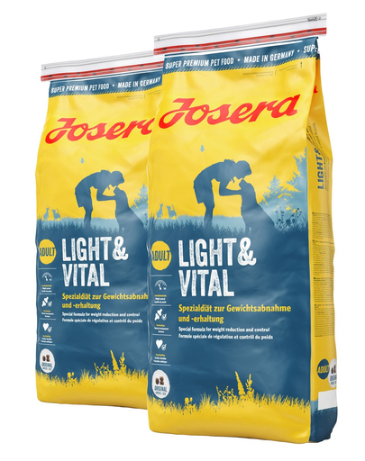 JOSERA Light & Vital hrana uscata caini adulti supraponderali 30 kg (2 x 15 kg)