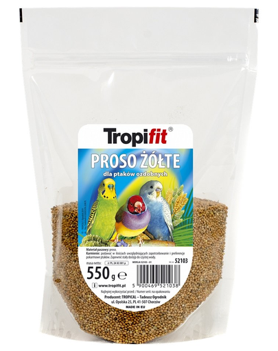 TROPIFIT Hrana completa pentru pasari, mei galben 550 gr