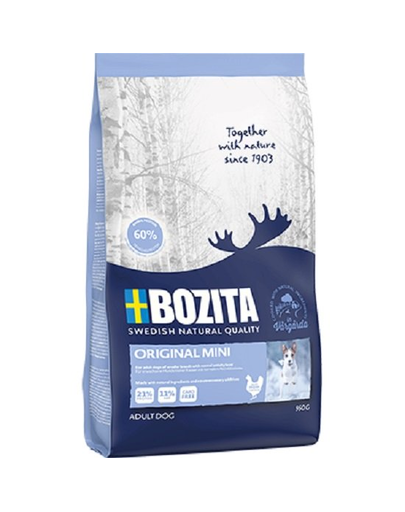 BOZITA Original Mini Hrana uscata pentru caini de talie mica si medie, cu pui 0,95 kg