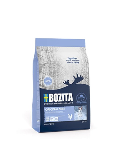 BOZITA Original Mini Hrana uscata pentru caini de talie mica si medie, cu pui 4,75 kg