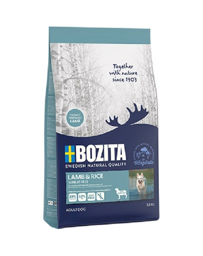 BOZITA Lamb & Rice Wheat Free Hrana uscata pentru caini adulti, cu miel si orez 3,5 kg