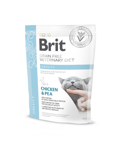BRIT Veterinary Diets Cat Obesity 400 g Hrana pisici adulte supraponderale