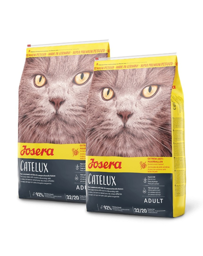 JOSERA Cat Catelux hrana uscata pisici adulte pretentioase, cu pui si rata 20 kg (2 x 10 kg)