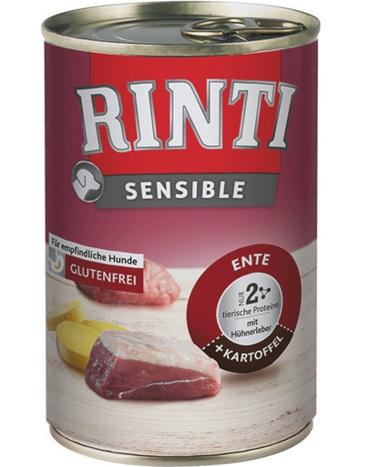 RINTI Sensible hrana umeda caini 400 g rata, ficat de pui si cartofi