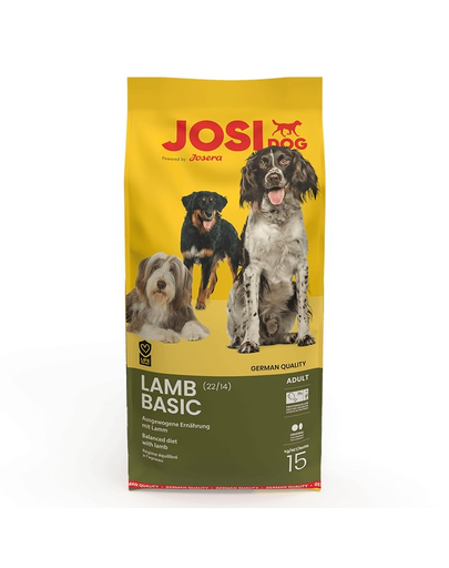 JOSERA JosiDog Lamb Basic hrana caini adulti, cu miel 15kg