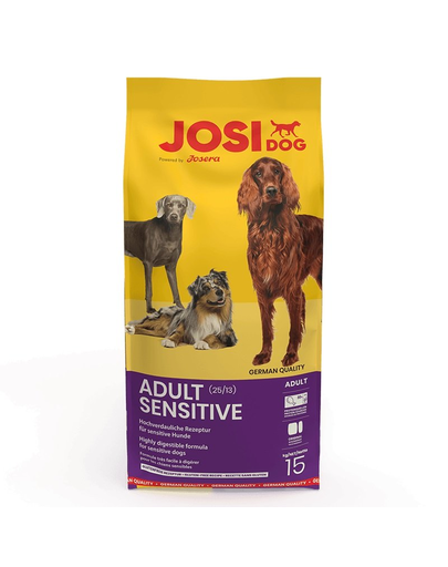 JOSERA JosiDog Adult Sensitive hrana uscata caini adulti 15 kg potrivit pentru sistem digestiv sensibil