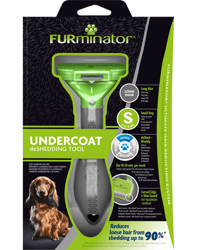 FURMINATOR Undercoat DeShedding, perie pentru caini de talie mica cu parul lung