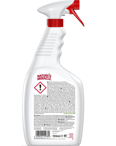 NATURE'S MIRACLE Stain&Odour Remover Dog Spray indepartare pete si miros caine 709 ml