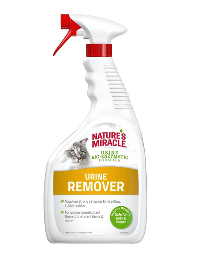 NATURE\'S MIRACLE Urine Stain&Odour Remover Cat Spray pentru indepartarea petelor de urina, pisici 946 ml