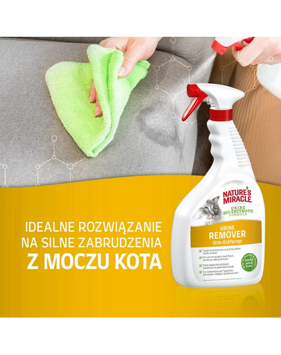 NATURE'S MIRACLE Urine Stain&Odour Remover Cat Spray pentru indepartarea petelor de urina, pisici 946 ml