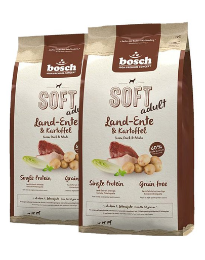 BOSCH Soft Hrana uscata cu rata & cartofi pentru caini 25 kg (2 x 12,5 kg)