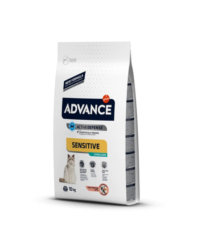 ADVANCE Sterilized Salmon Sensitive 10kg hrana pisici sterilizate sensibile, cu somon