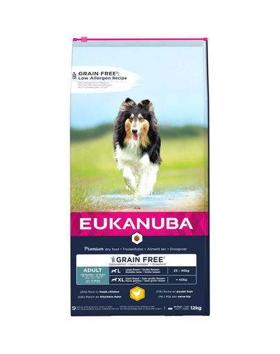 EUKANUBA Adult Grain Free L pentru caini de rase mari 12 kg