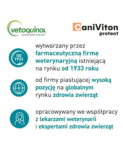 VETOQUINOL Caniviton protect Supliment alimentar pentru caini de talie mare si uriasa, pentru articulatii 30 tab.