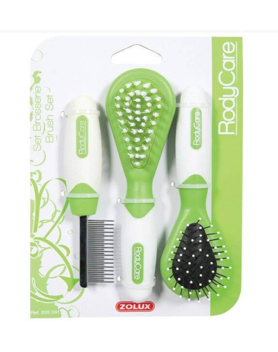 ZOLUX Set 2 perie + pieptăn RodyCare pentru rozătoare