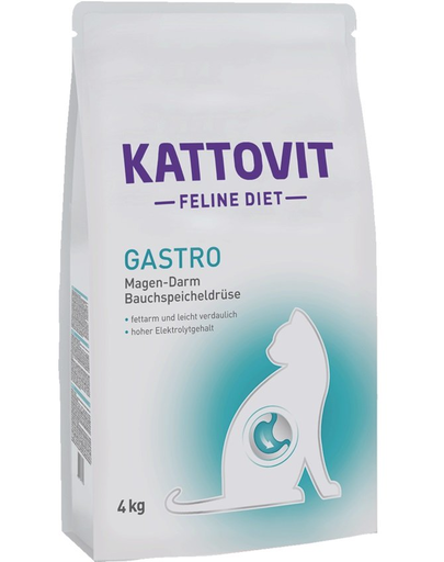 KATTOVIT Feline Diet Gastro hrana uscata dietetica pentru pisici cu afectiuni gastrointestinale 4 kg
