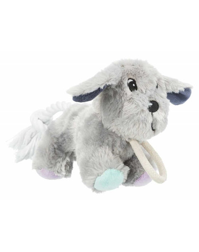 TRIXIE Junior Jucarie caine de plus cu franghie 24 cm