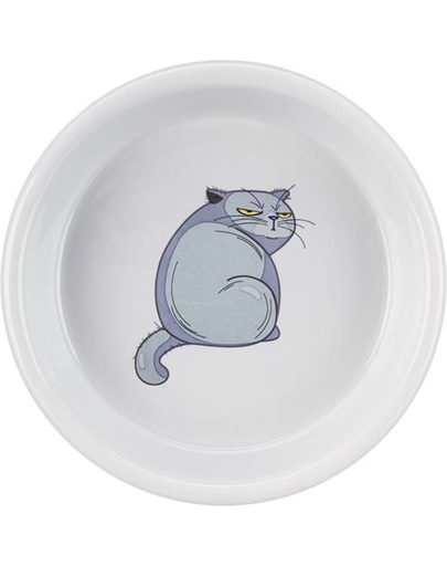 TRIXIE Bol ceramic pentru pisici 0,25L/diam.13cm