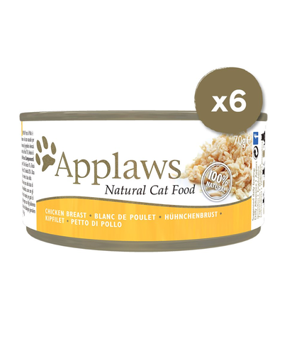APPLAWS Hrana umeda pentru pisici, cu pui si branza, 6 x 70 g