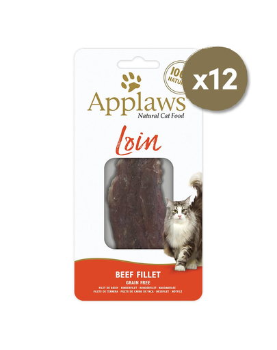 APPLAWS Recompense pentru pisici, cu vita, 12 x 20 g