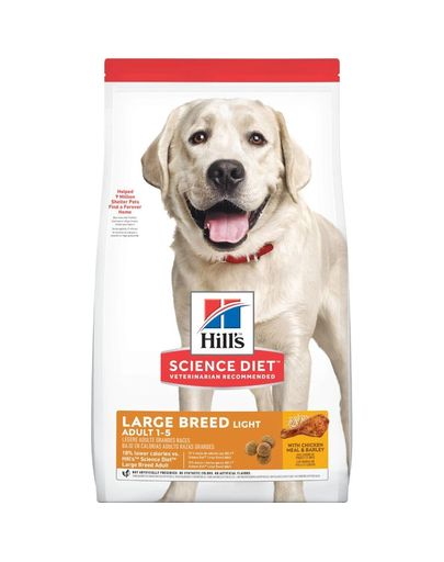 HILL'S Science Plan Adult Light Large 14 kg hrana uscata, light pentru caini de talie mare, cu pui