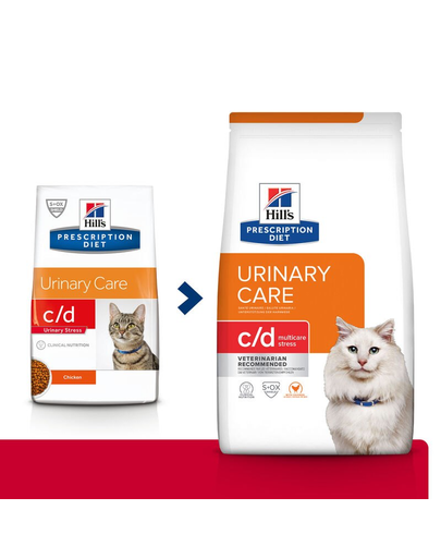 HILL'S Prescription Diet c/d Multicare Stress Dieta veterinara pentru pisici adulte predispuse la stres 3kg