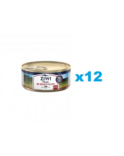 ZIWIPEAK Cat Venison carne de vanat pentru pisici 12 x 85 g hrana umeda