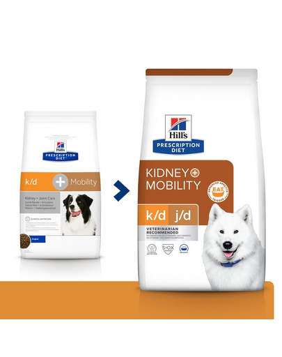 HILL'S Prescription Diet k/d + Mobility 12 kg hrana uscata pentru caini
