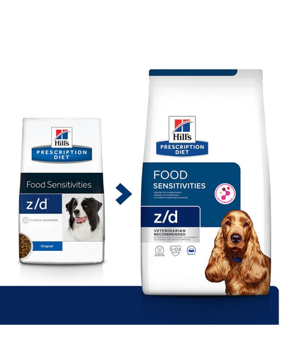 HILL'S Dog Prescription Diet z/d ActivBiome 3 kg dieta veterinara pentru caini cu probleme de piele, intolerante