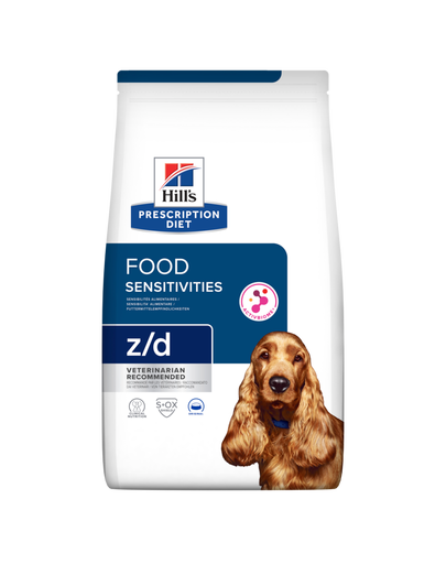 HILL\'S Dog Prescription Diet z/d ActivBiome 3 kg dieta veterinara pentru caini cu probleme de piele, intolerante