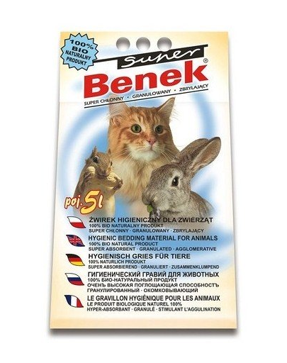 BENEK Super Compact Universal nisip universal pentru litiera 5 L
