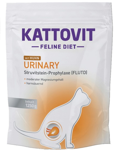 KATTOVIT Feline Diet Urinary Chicken hrana uscata dietetica pentru pisici cu afectiuni urinare, cu pui 1,25 kg