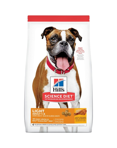 HILL\'S Science Plan Adult Light Medium hrană uscată, light pentru câini de talie medie 14 kg