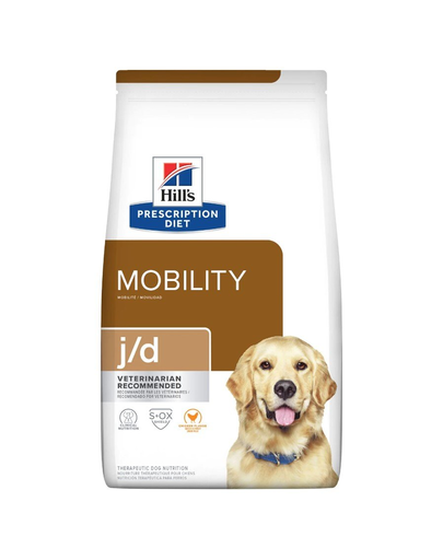 HILL'S Prescription Diet J/D Joint Care hrana dietetica pentru sustinerea articulatiilor, oaselor 4 kg