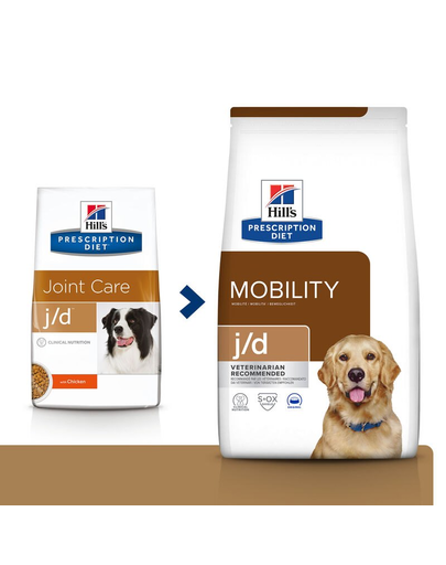 HILL'S Prescription Diet J/D Joint Care hrana dietetica pentru sustinerea articulatiilor, oaselor 4 kg