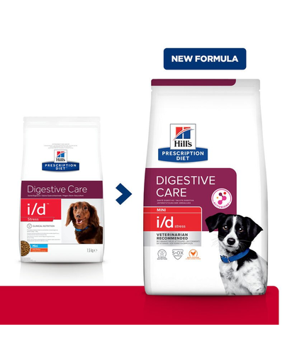 HILL'S Prescription Diet I/D Stress Mini Digestive Care hrana dietetica caini talie mica formulata pentru a calma si rezolva tulburarile digestive 3 kg