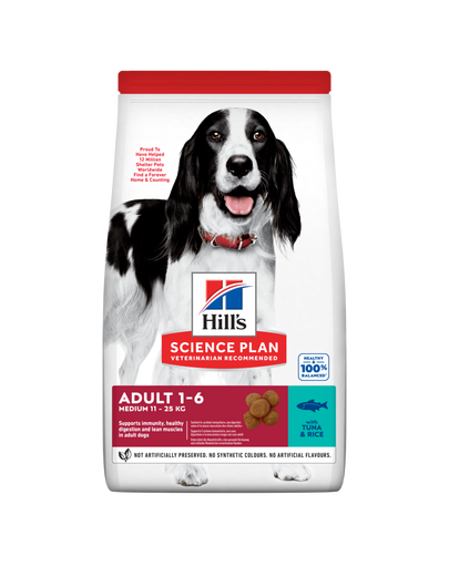HILL'S Science Plan Canine Adult Advanced Fitness Tuna&Rice 12 kg hrana uscata pentru caini atletici