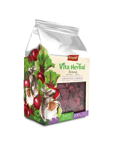 VITAPOL Vita Herbal Hrana suplimentara pentru iepuri, cu sfecla 100 g