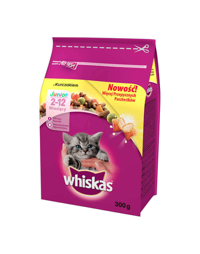 WHISKAS Junior Pui 300 g x14